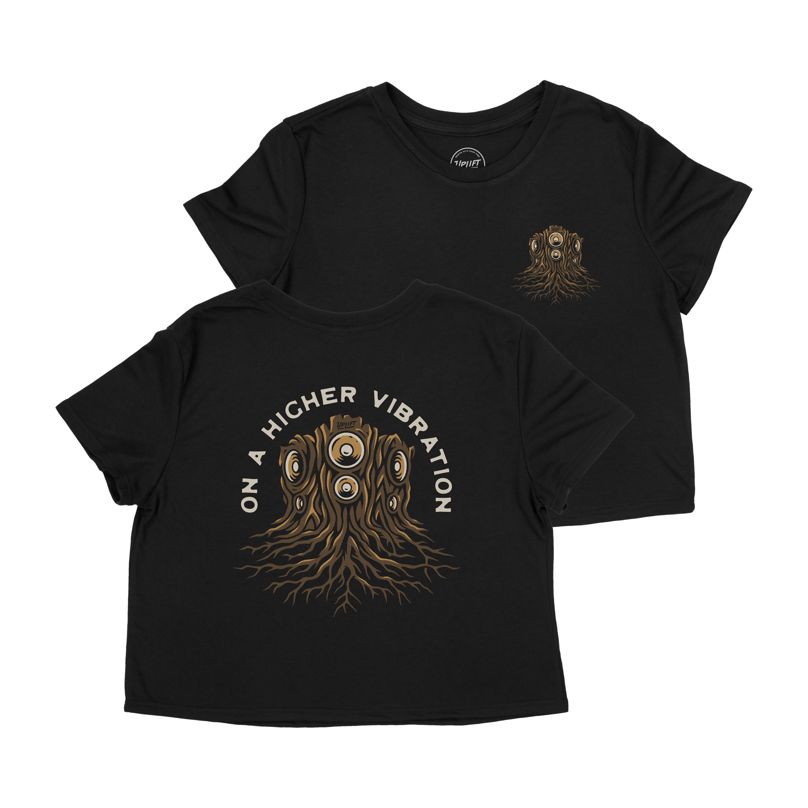 Women's Roots Vibration Crop Tee image 0