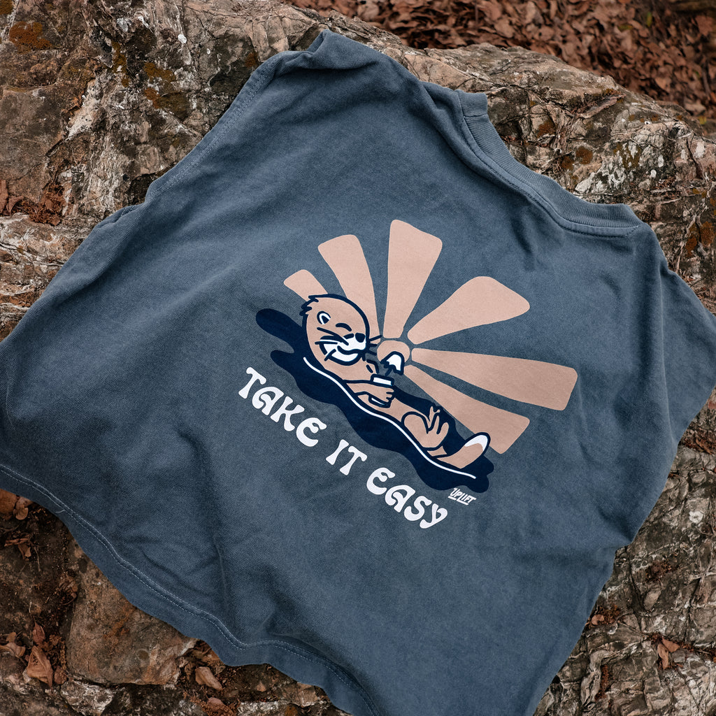 Womens Take It Easy Muscle Tee image 3