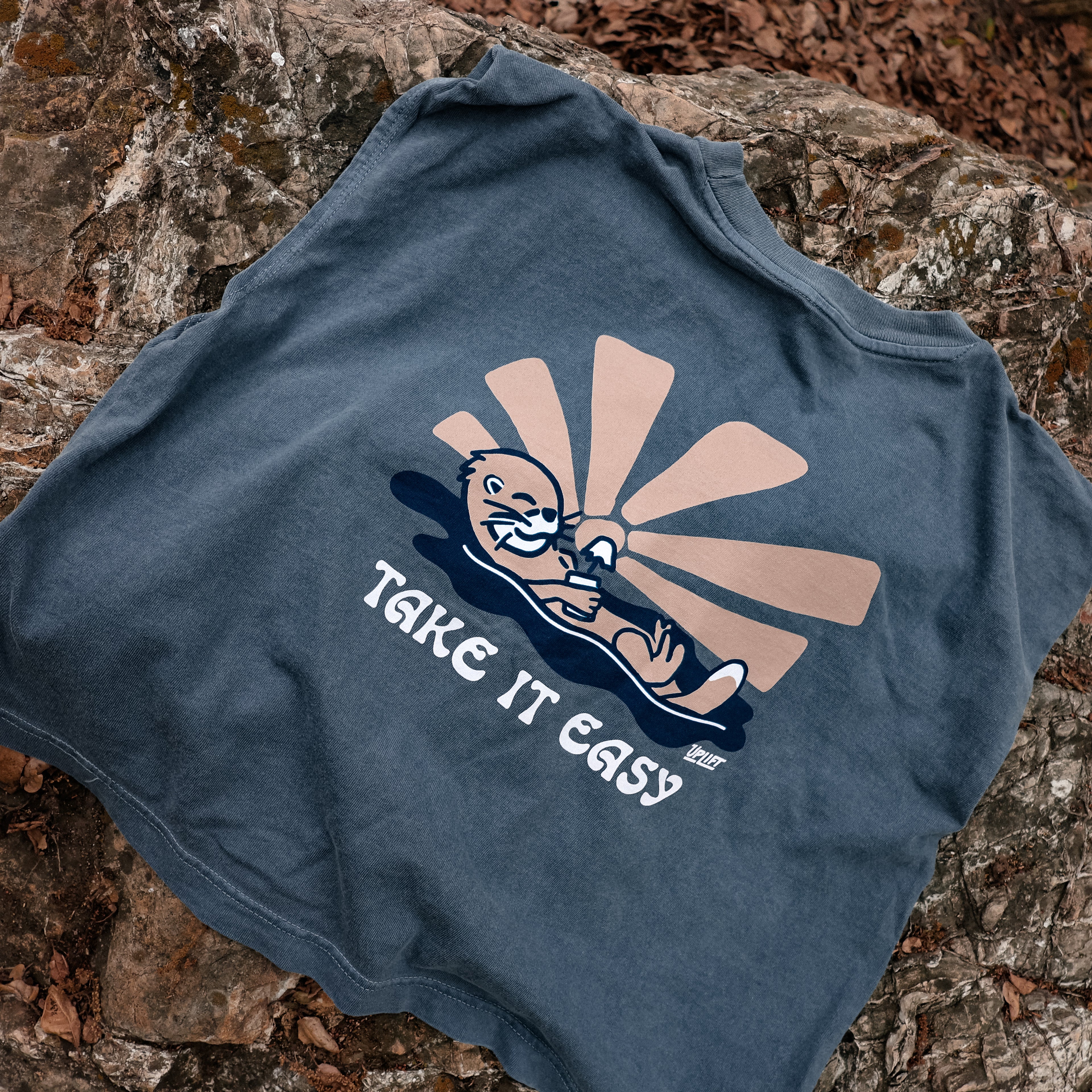 Womens Take It Easy Muscle Tee image 3