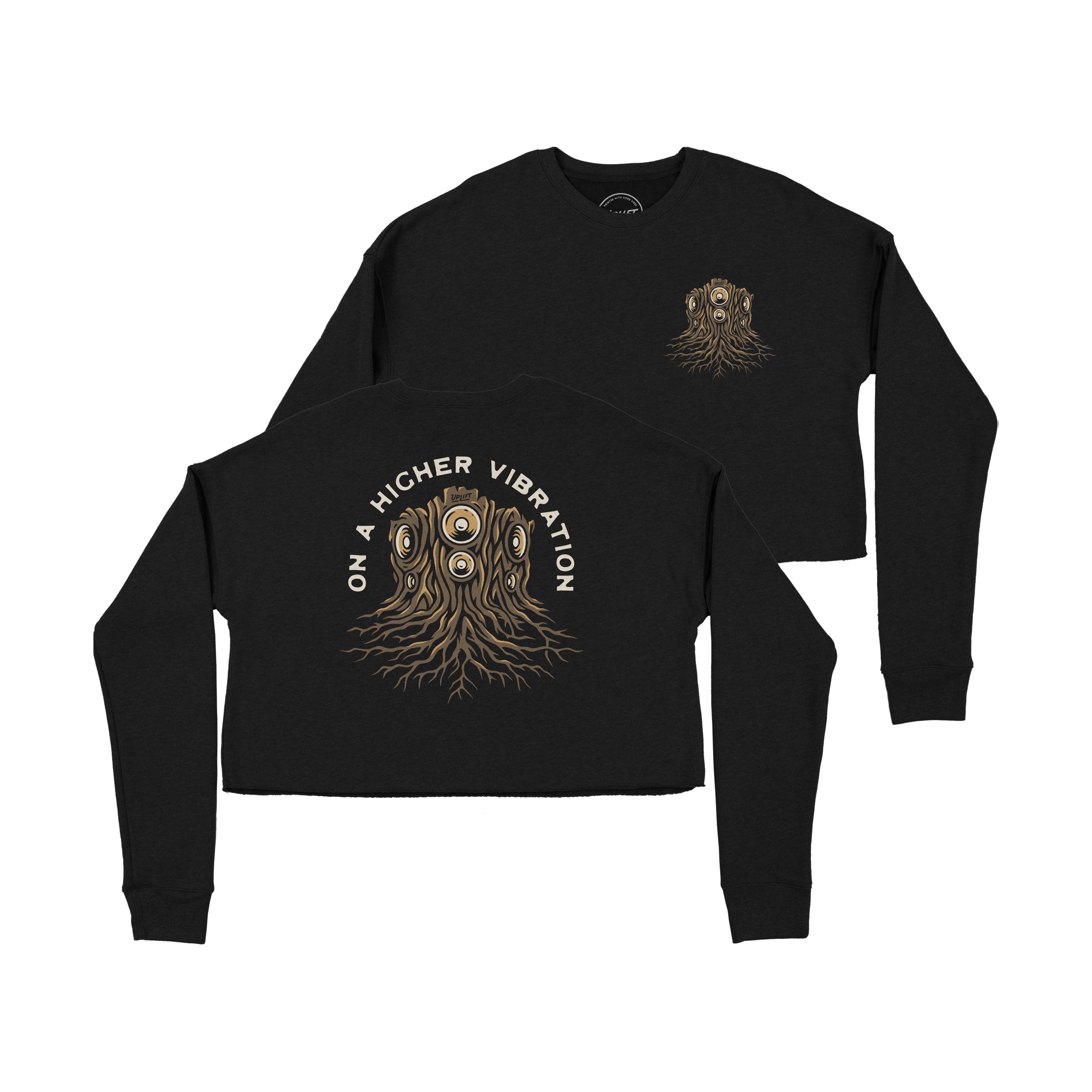 Women's Roots Vibration Crop Sweater image 0